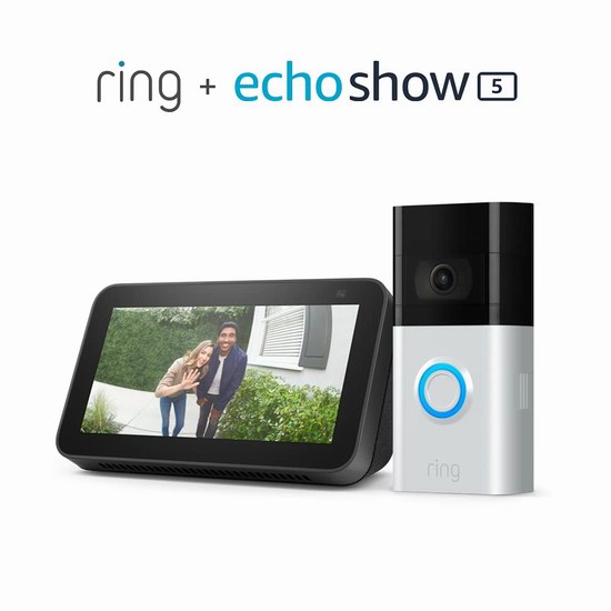  历史新低！Ring Video Doorbell 3 智能可视门铃5.6折 184.99加元包邮！送价值99.99加元Echo Show 5智能显示器！