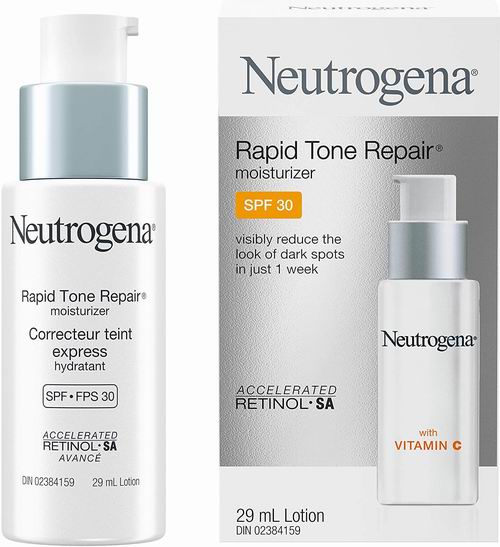  Neutrogena 视黄醇抗衰老保湿面霜 SPF 30   17.57加元，原价 29.96加元