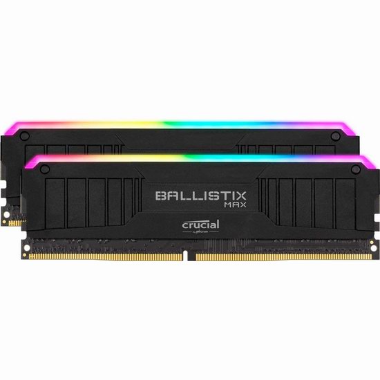  历史新低！Crucial 英睿达 铂胜系列 Ballistix MAX RGB 4400 MHz DDR4 16GB(8GBx2)台式机内存5.6折 145.99加元包邮！