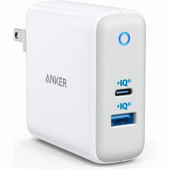  历史新低！Anker 60瓦 PIQ 3.0 & GaN Tech 双口智能快速USB充电器6.4折 32.19加元！