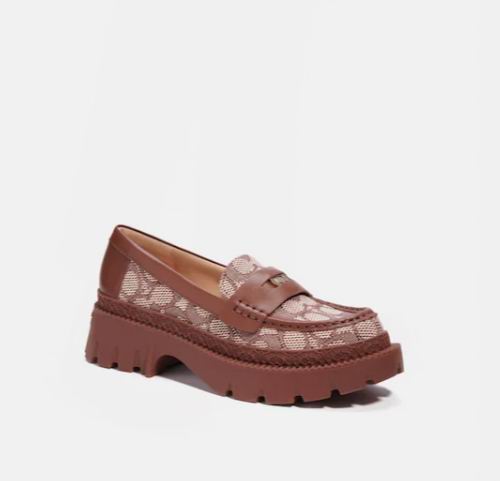  Coach 女士Lug Sole 老花提花乐福鞋  147.5加元（原价 275加元，7.5码）+包邮！