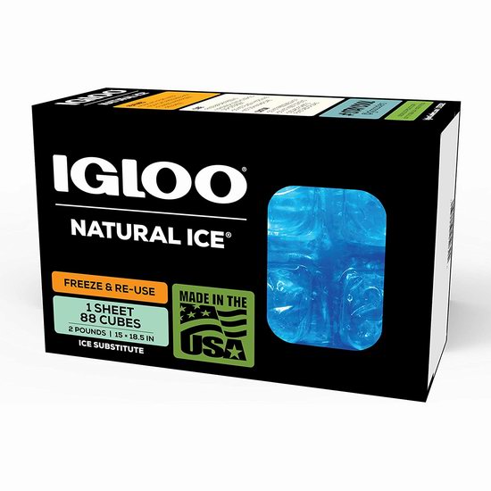  Igloo 25079 冷藏保温箱保温袋专用 天然冰 冰袋（2磅）4.4折 7.84加元！