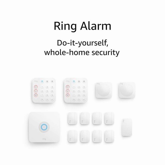  第二代  Ring Alarm 专业家庭全屋安防监控系统5/8/14件套 199.99-339.99加元包邮！