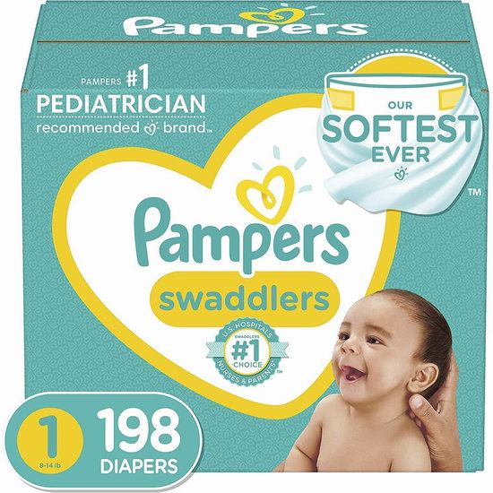  Prime Day专享：精选多款 Pampers 帮宝适 婴幼儿尿不湿/纸尿裤（Size 1-7+游泳）5.6折起，低至9.59加元包邮！