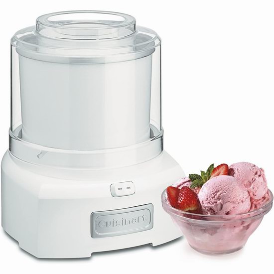  Cuisinart ICE-21C 多功能家用冰淇淋机/酸奶机6.6折 59.99加元包邮！