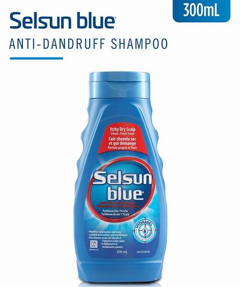 Selsun Blue Itchy 干性 去头皮屑洗发水300 毫升 9.99加元（原价 11.49加元）