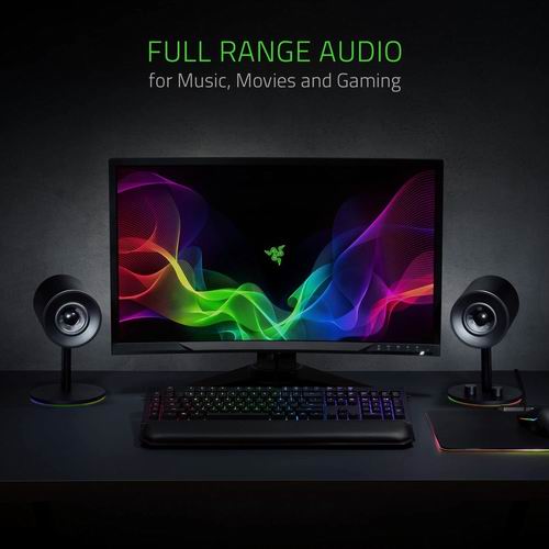  近史低价！Razer Nommo Chroma 游戏音箱扬声器 139.99加元（原价 170.49加元）+包邮！