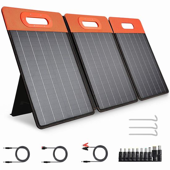  历史最低价！GOLABS 60W 便携式太阳能充电板5.2折 129.99加元包邮！可为笔记本、手机等提供电力！