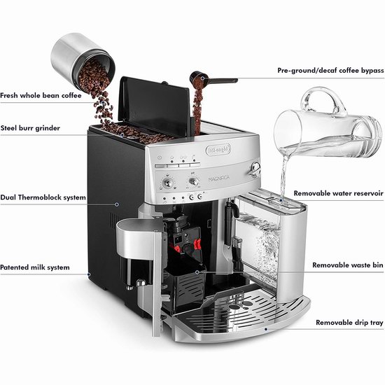 DeLonghi 德龙 ESAM3300 Magnifica 超级全自动咖啡机7.2折 722.49加元包邮！会员专享！