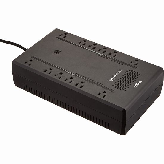  停电应急必备 AmazonBasics Standby UPS 800VA 450W 不间断备用电源插线板7.9折 70.82加元包邮！