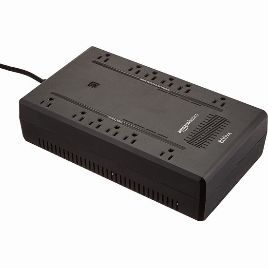  停电应急必备 AmazonBasics Standby UPS 800VA 450W 不间断备用电源插线板6.2折 90.93加元包邮！