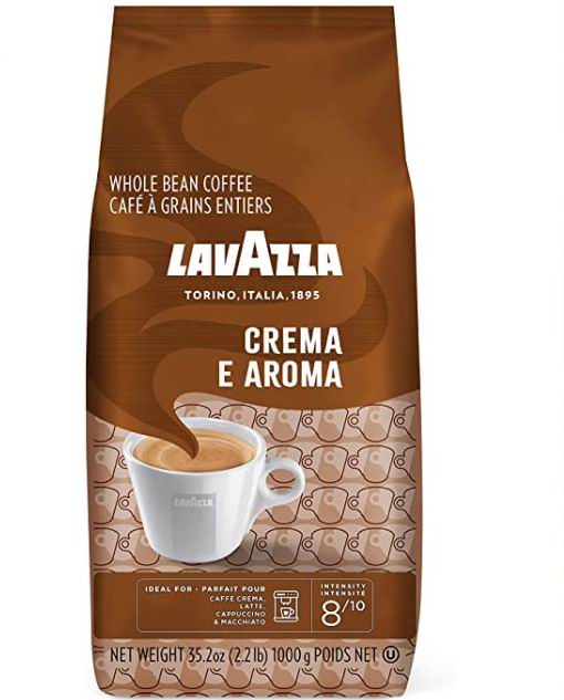  Lavazza Espresso Crema E 经典奶香咖啡豆 18.52加元，原价 22.99加元