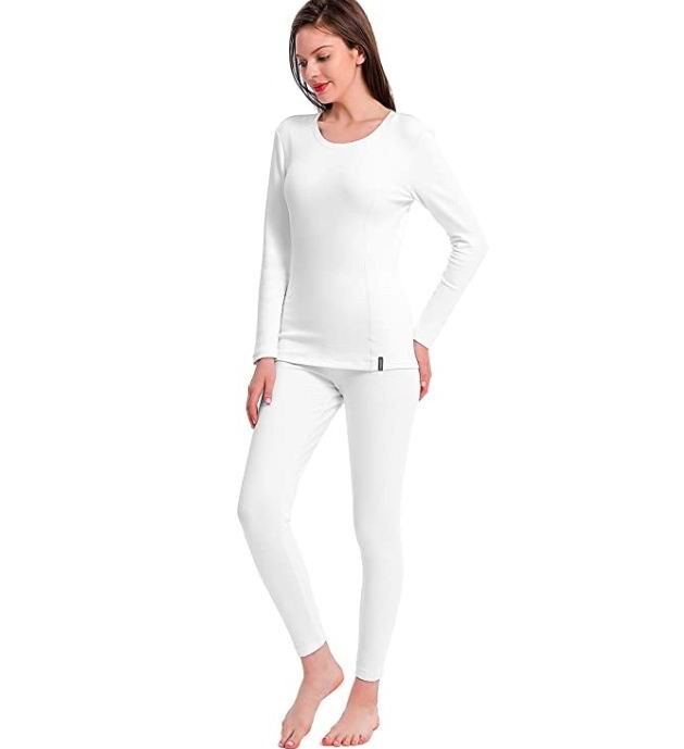  Femofit 96%纯棉混纺保暖内衣+紧身裤 32.99加元（原价 40.99加元），2色可选！