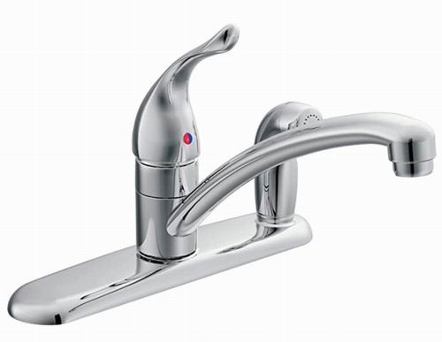  Moen 7434 Chateau 镀铬单把低弧形厨房水龙头 7.4折 139.09加元（原价 187加元）+包邮！