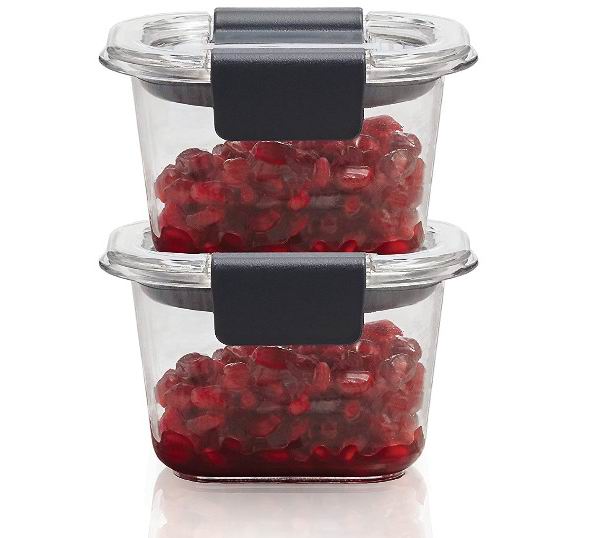  Rubbermaid 不含BPA  透明防漏食品保鲜盒 4件套 8.91加元（原价 16.84加元）