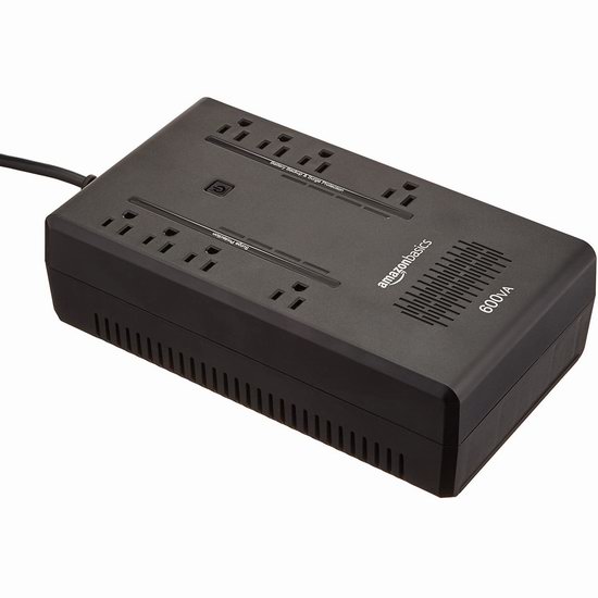  历史新低！停电应急必备 AmazonBasics Standby UPS 600VA 360W 不间断备用电源插线板 57.78加元包邮！