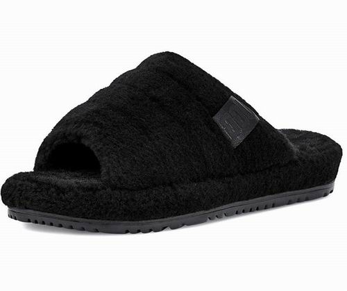  UGG Fluff男士毛绒拖鞋 6折 71.99加元（码全齐降），原价 120加元，包邮