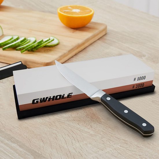  白菜价！历史新低！GWHOLE 3000/8000目 双面磨刀石2.1折 10.99加元清仓！