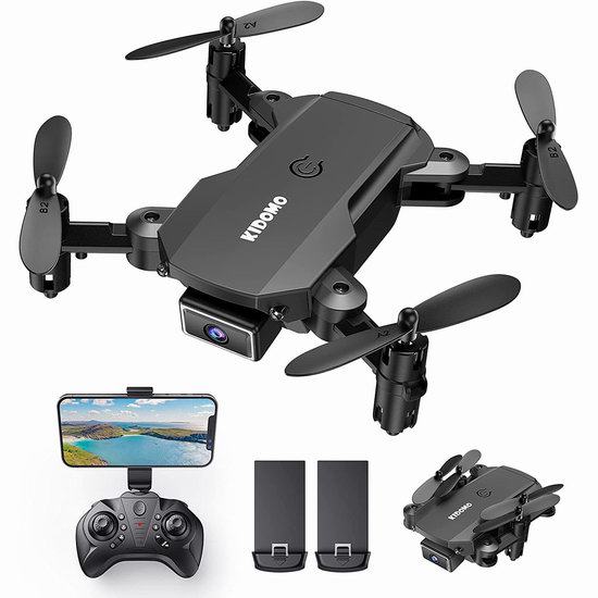  金盒头条：历史新低！KIDOMO FPV 1080P 迷你航拍无人机 双电池套装6.1折 48.98加元包邮！