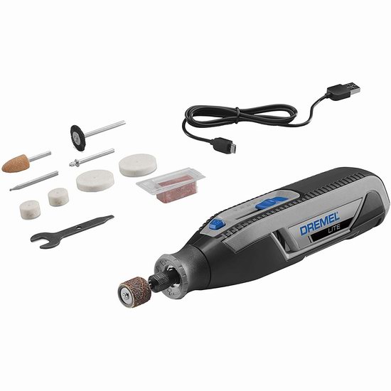  历史最低价！Dremel 琢美 7760-N/10W Lite 无绳电磨工具套装7.7折 49.98加元包邮！DIY万能神器！