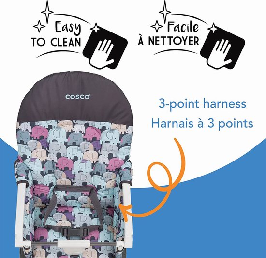 Cosco Simple Fold 可折叠婴幼儿高脚餐椅 59.99加元包邮！2色可选！