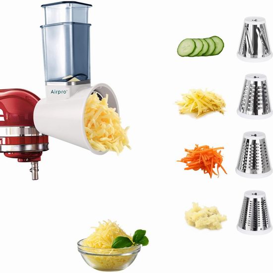 历史新低！AirPro KitchenAid厨师机专用 切片/切碎/切菜配件3.9折 29.99加元！