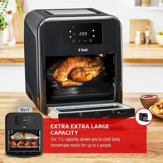  金盒头条：历史新低！T-Fal FW501850 Easy Fry 11升大容量 9合1 数字式空气炸锅 189.99加元包邮！