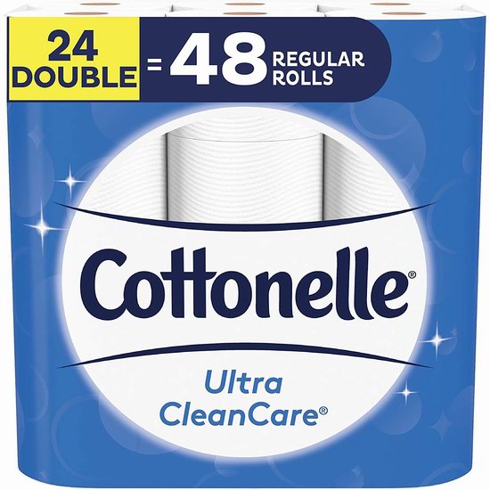  Cottonelle Ultra Cleancare 24卷双层卫生纸 14.25加元（原价 17.98加元）！