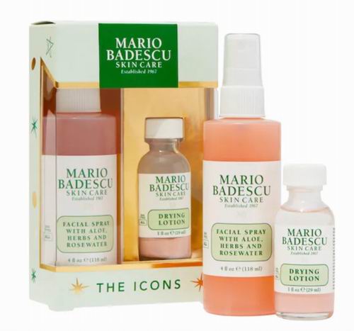  Mario Badescu 玫瑰芦荟保湿喷雾+瞬间净痘精华 17加元（价值 45加元）+包邮！