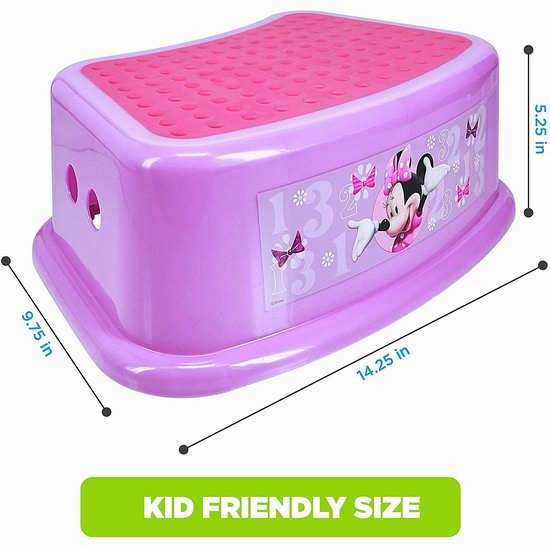  历史新低！Disney Minnie Mouse 粉色塑料脚踏凳3.5折 7加元！