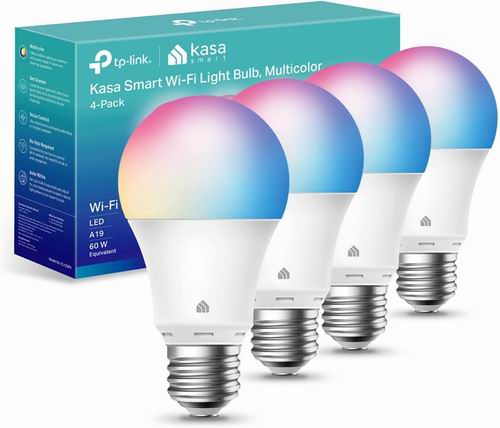  Kasa Smart可变色调光 WiFi智能灯泡 1-4件套 14.99-49.99加元（原价 24.99-59.99加元）