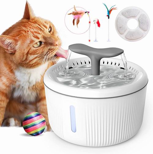  QIUQIU 超静音自动宠物/猫饮水机 2升 28.99加元（原价 34.99加元）
