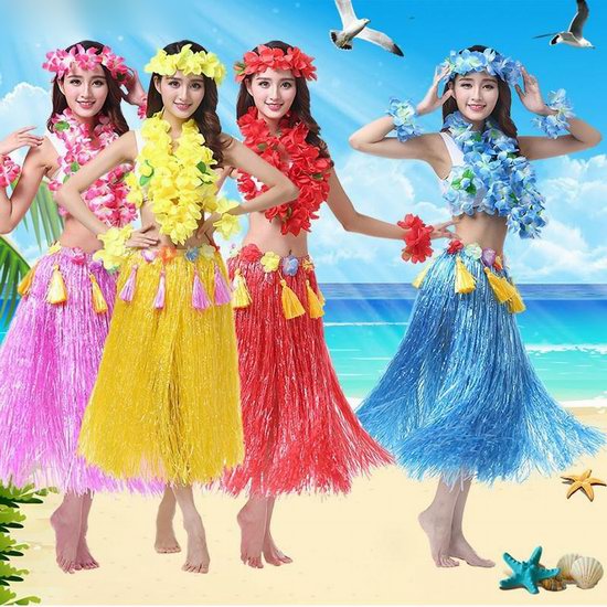  白菜价！历史新低！EHU 海草舞表演必备 夏威夷草裙套装2.5折 9.99加元清仓！8色可选！