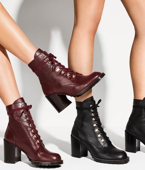  Stuart Weitzman KOLBIE 系带粗跟短靴 358加元（原价 895加元）+包邮！