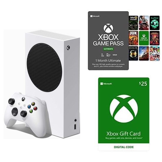  历史最低价！Xbox Series S 全数字游戏机+价值25加元礼卡+1个月Game Pass Ultimate订阅套装 379.95加元包邮！