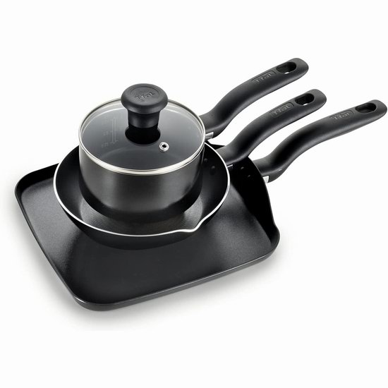  T-fal Culinaire 红点不粘底煎锅+汤锅4件套4.4折 26.28加元！