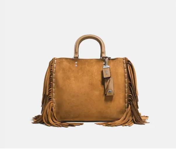  Coach Rogue流苏手袋3折 298.5加元（原价 995加元）+包邮！