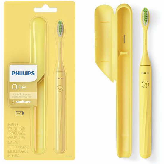  Philips One HY1100 飞利浦 高颜值 Sonicare 电动牙刷6.6折 22.52-23.97加元！3色可选！