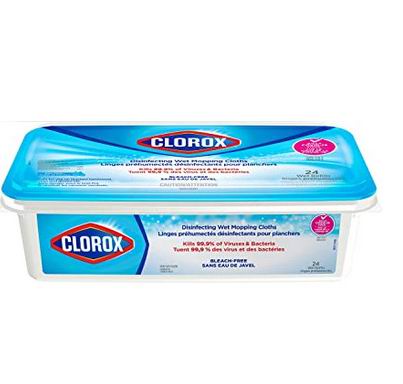  史低价！Clorox 消毒湿拖布24件装 6.64加元（原价 12.99加元）