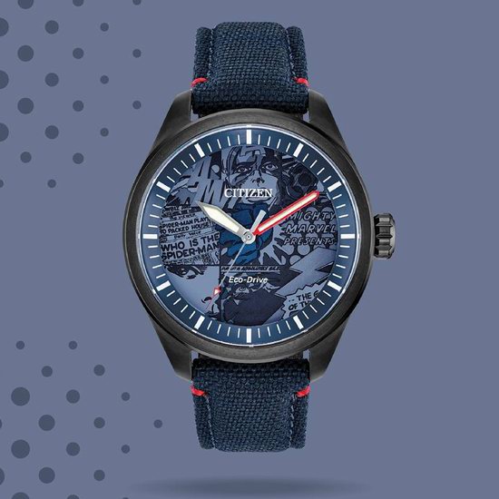  白菜价！Citizen 西铁城 AW2037-04W 漫威系列 漫威英雄 男士光动能腕表/手表2.5折 94.98加元包邮！