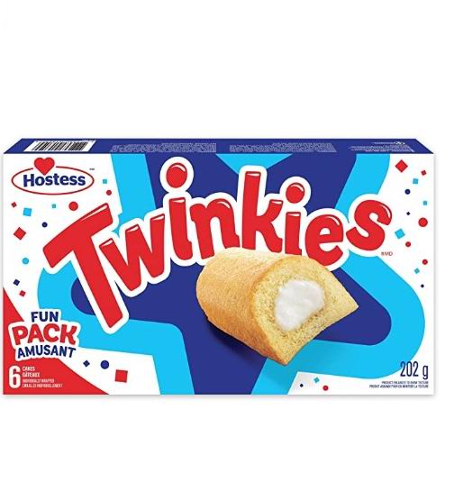  Hostess Twinkies 奶油夹心蛋糕 6个独立包装 2.59加元