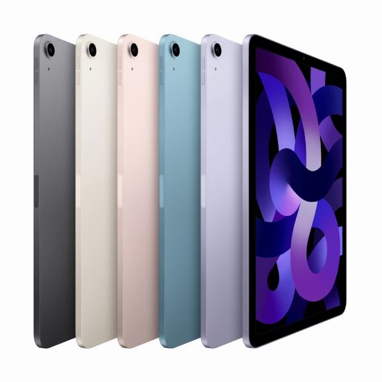  手慢无！第五代 iPad Air 5 10.9英寸 平板电脑（64GB）6.2折 499.99加元包邮！3色可选！