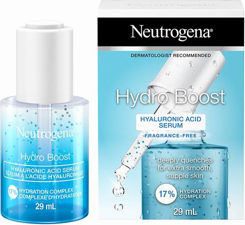  Neutrogena  维生素B5+Hydro Boost透明质酸面部精华  11.78加元，shoppers同款价24.99加元