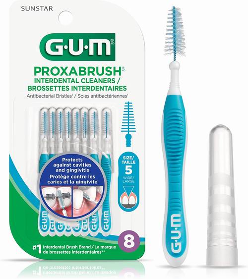  GUM Proxabrush齿尖刷/牙缝刷8个装 5.48加元