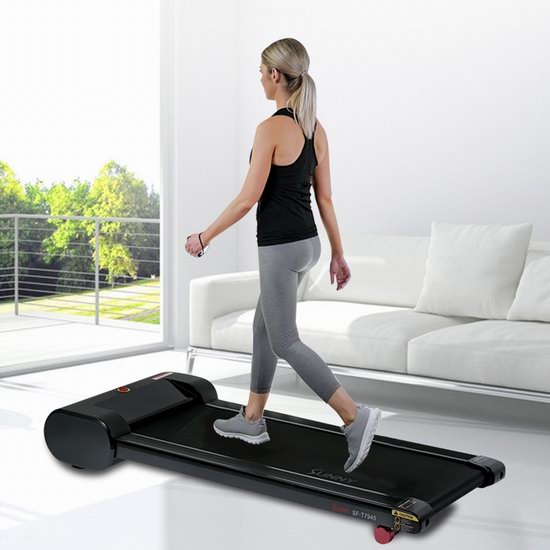  历史新低！Sunny Health & Fitness SF-T7945 静音减震 一体式超薄家用跑步机5.9折 275.86加元包邮！