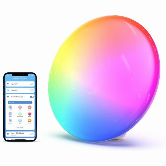 白菜价！Dreamegg 智能RGB变色 语音控制 LED台灯/床头灯/氛围灯3.1折 21.79加元包邮！