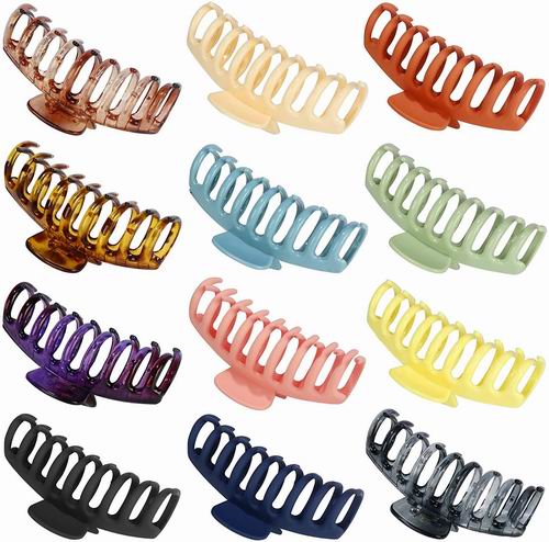  Cehomi 大号女式鲨鱼夹12件套 12.99加元（原价 17.99加元）