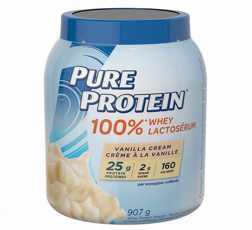  Pure Protein 香草味乳清蛋白粉 2磅  20.97加元（原价 28.49加元）