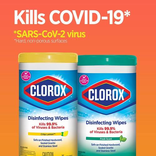  Clorox 消毒湿巾 3×75张 10.99加元