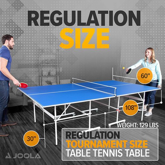  JOOLA 德国优拉 Indoor 15 折叠式乒乓球桌 387.42加元包邮！